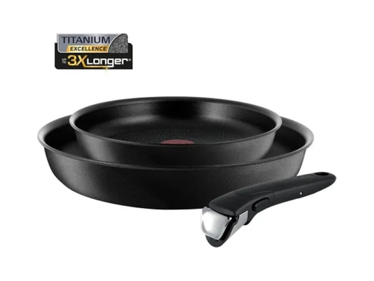 Tefal Ingenio 3X Titanyum Talent Pro Tanışma Tava Seti 3 Parça (Teşhir & Outlet)